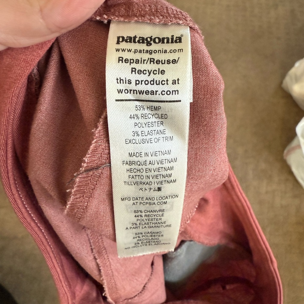 Patagonia Women's Hemp Joggers - Hampi Rock Pants in Rosehip - Picture 8 of 8